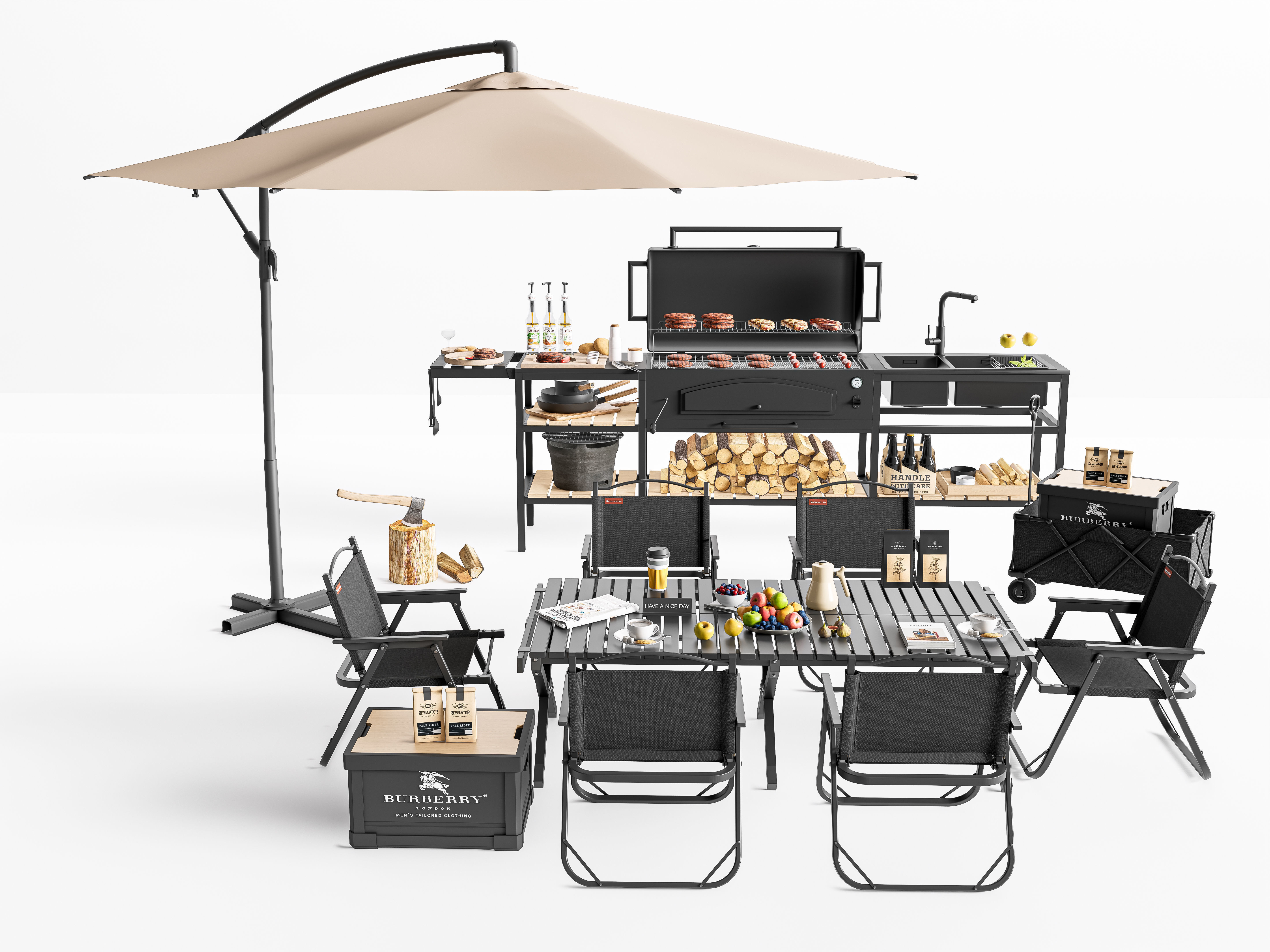 Barbecue grill  3D model_0