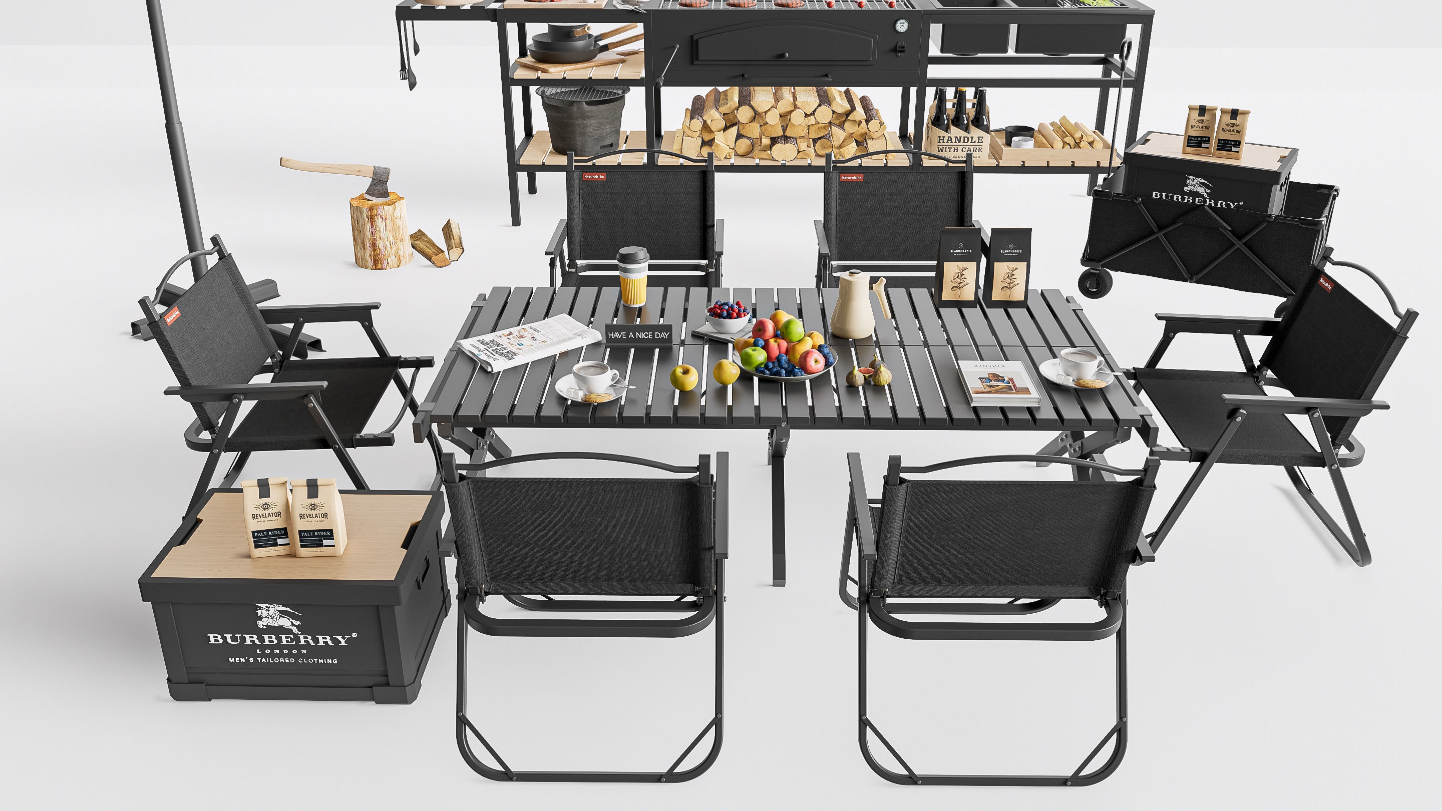 Barbecue grill  3D model_15