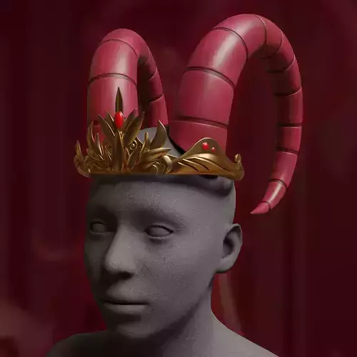 Lilith gold Diadem Crown tieara  horn Hazbin Hotel