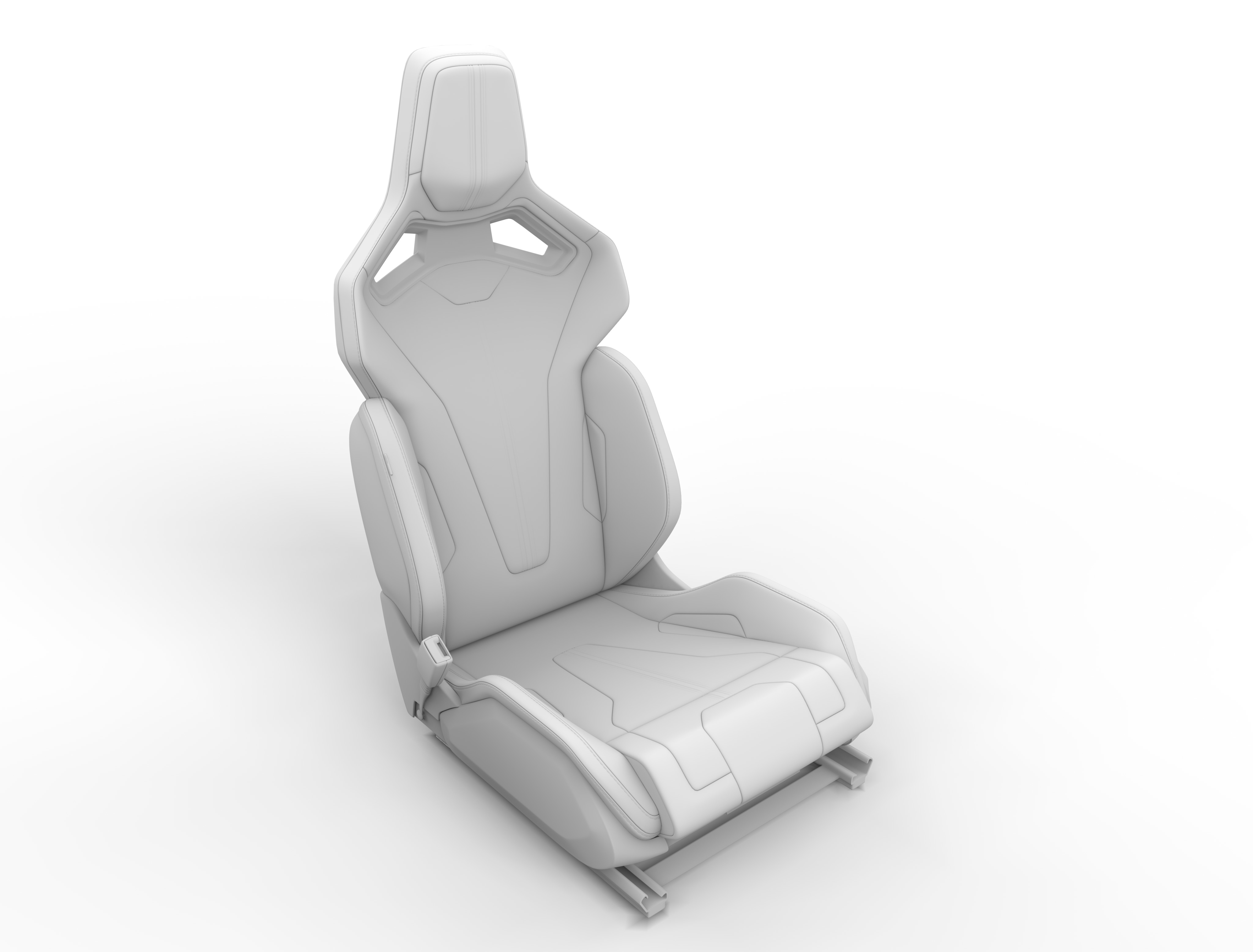 RECARO SPORT C 3D Model  Low-poly 3D model_2
