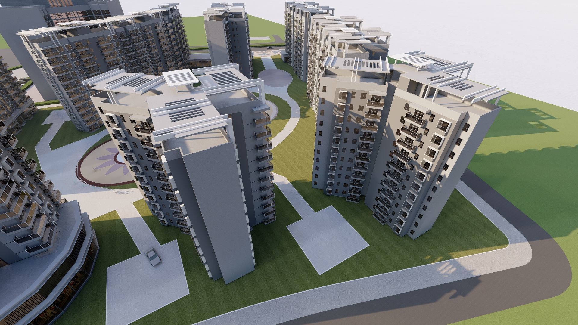 residential complex 3D model_9