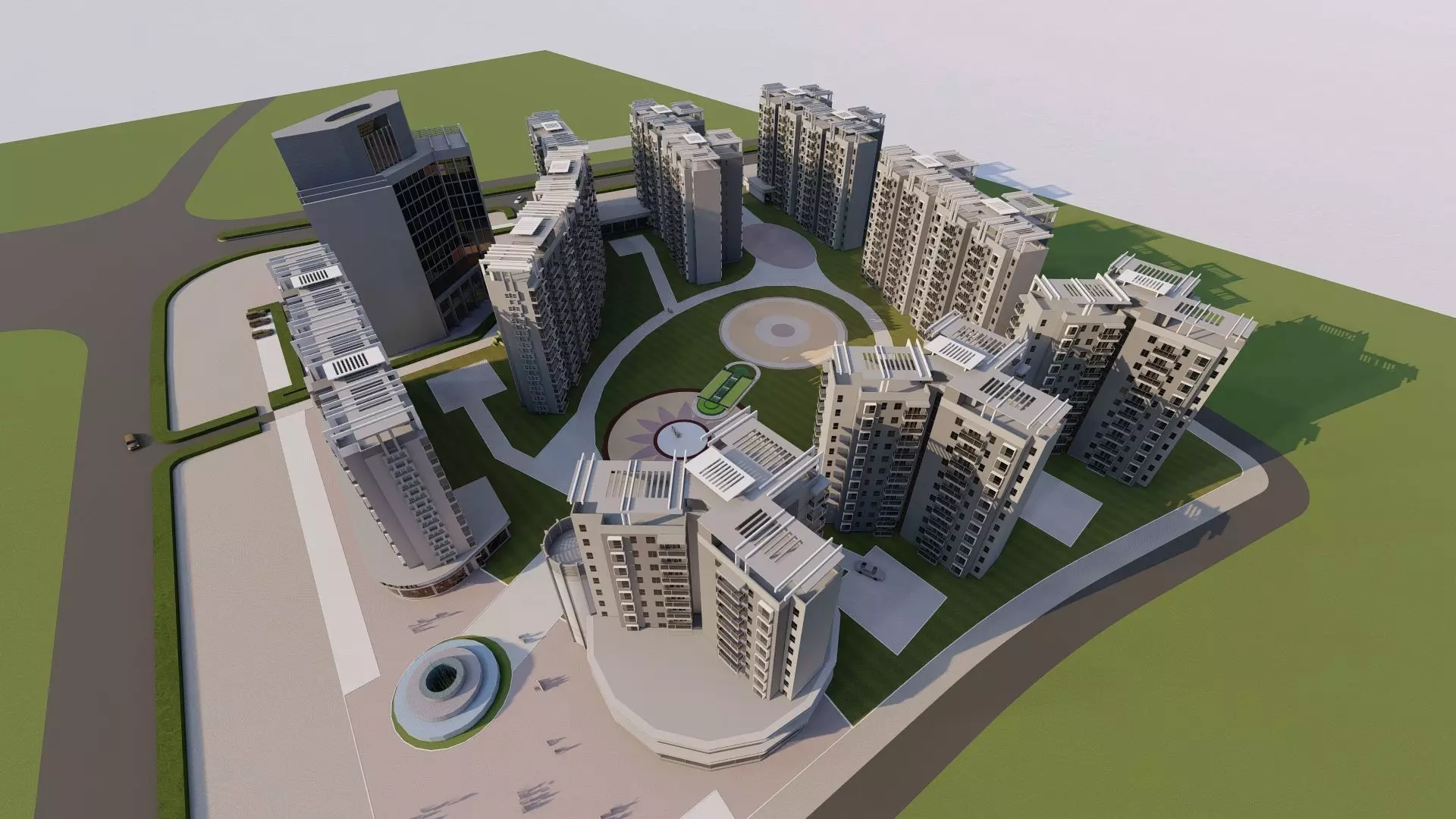 residential complex 3D model_0
