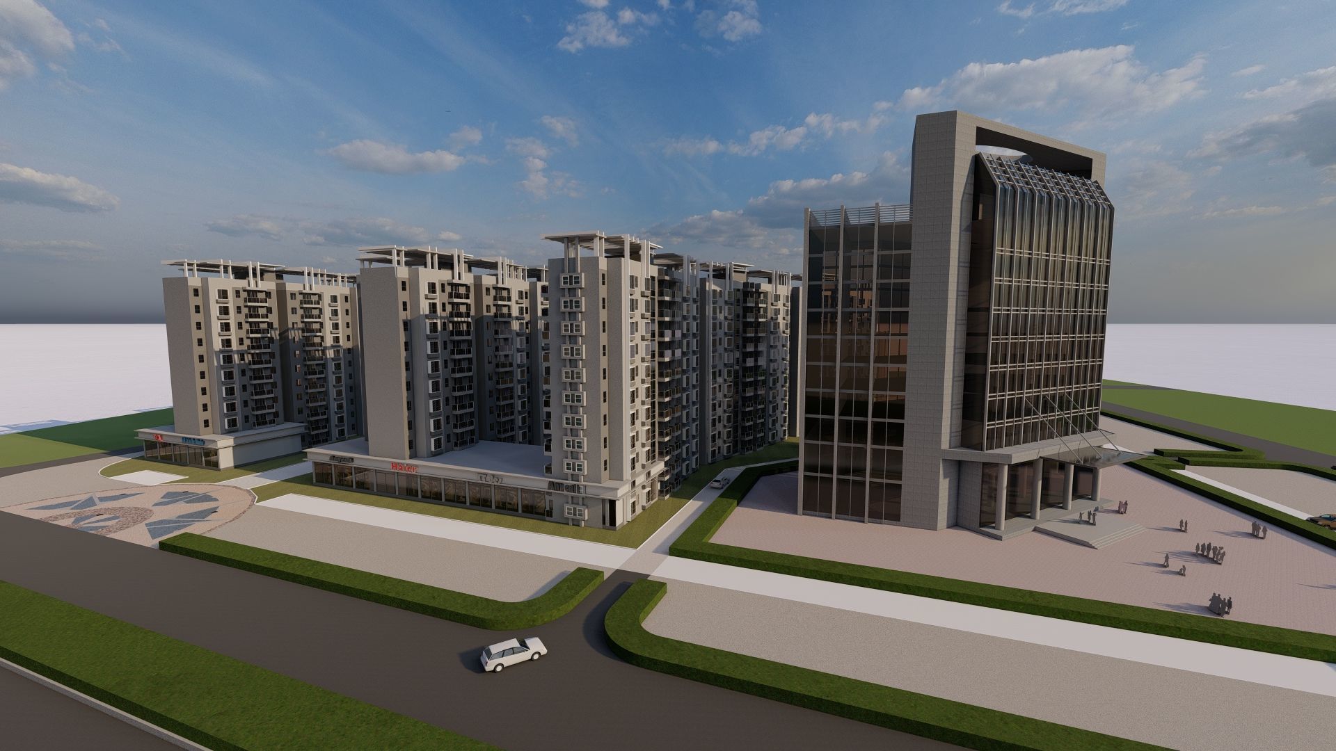 residential complex 3D model_4