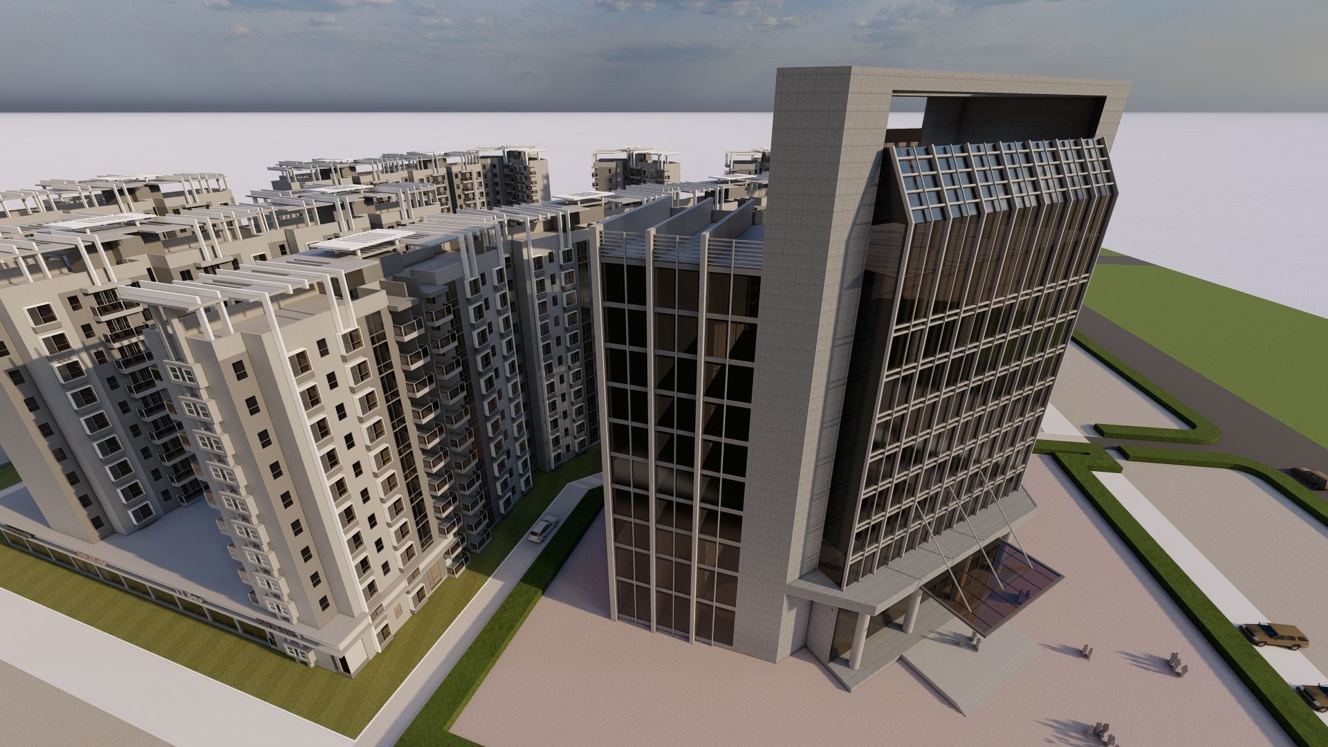 residential complex 3D model_3