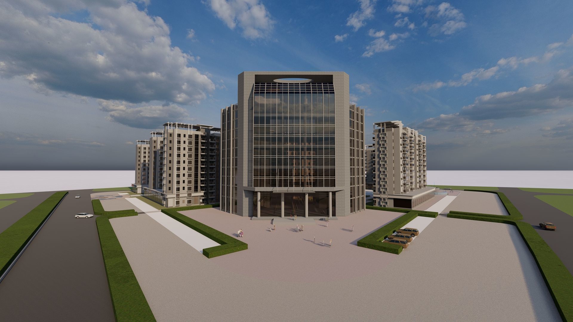 residential complex 3D model_2