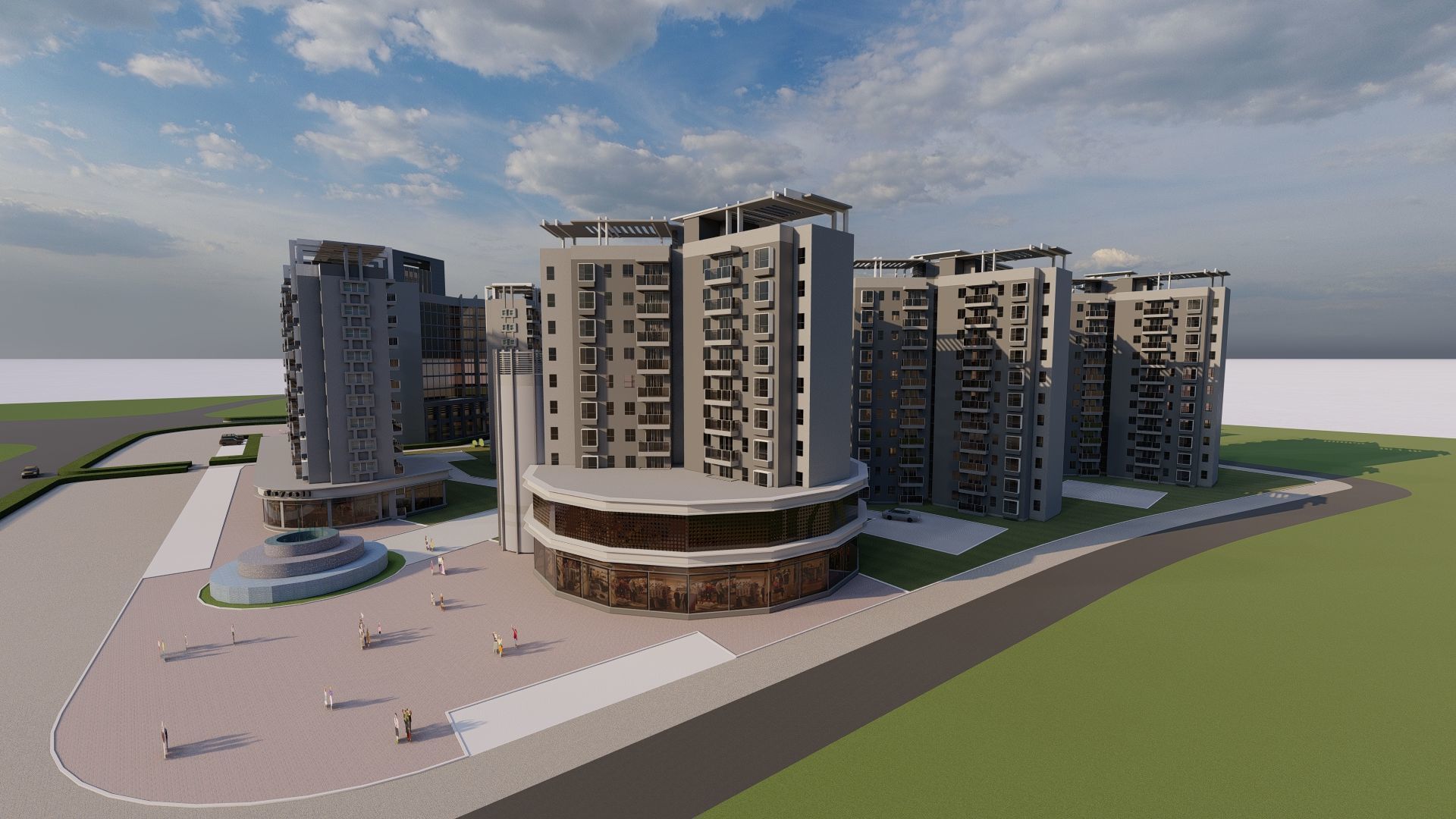 residential complex 3D model_1