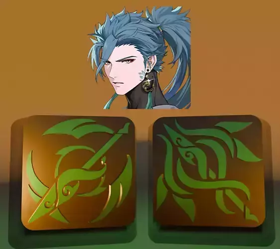 Keycaps Jiyan Wuthering Waves  3D print model
