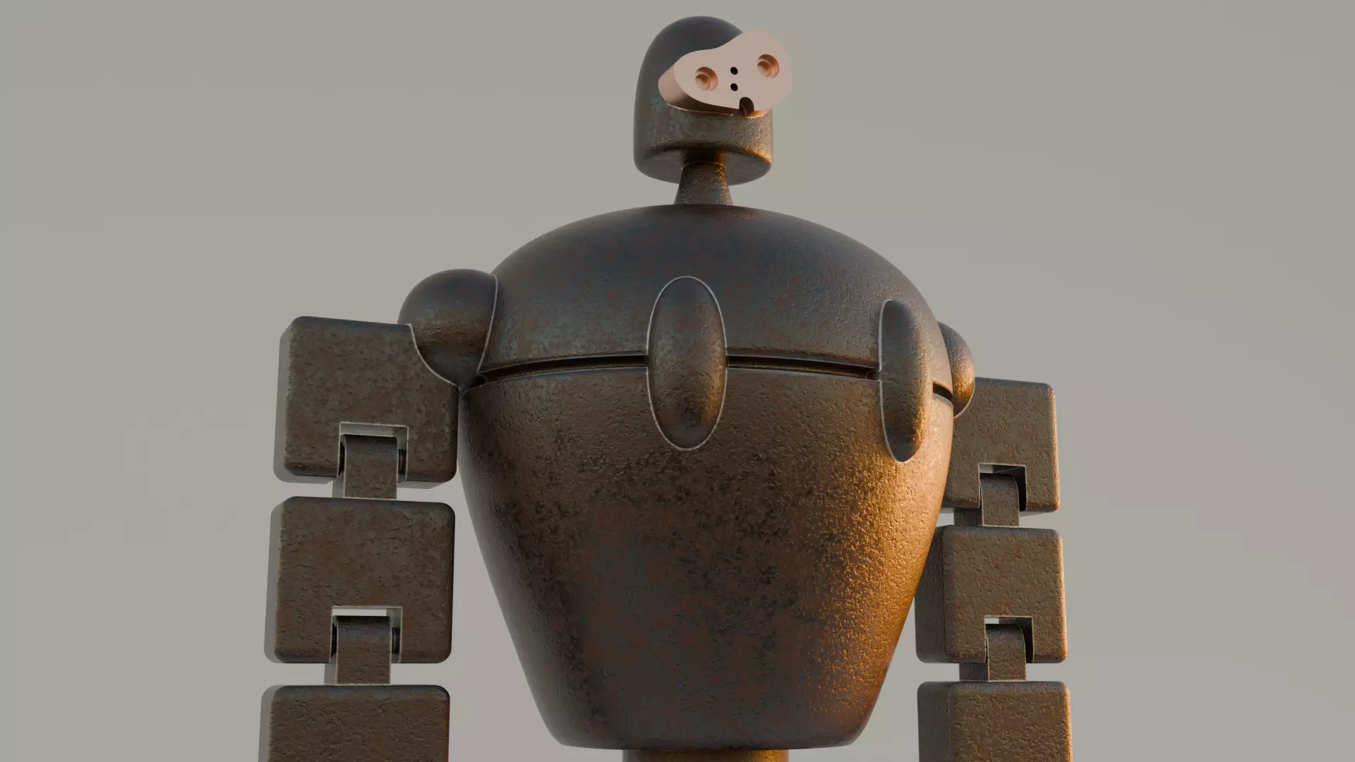 Guardian Flexible Ghibli Castillo en el Cielo  3D print model_0