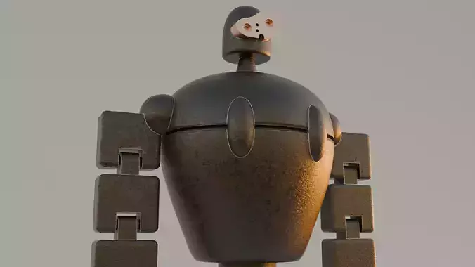 Guardian Flexible Ghibli Castillo en el Cielo  3D print model