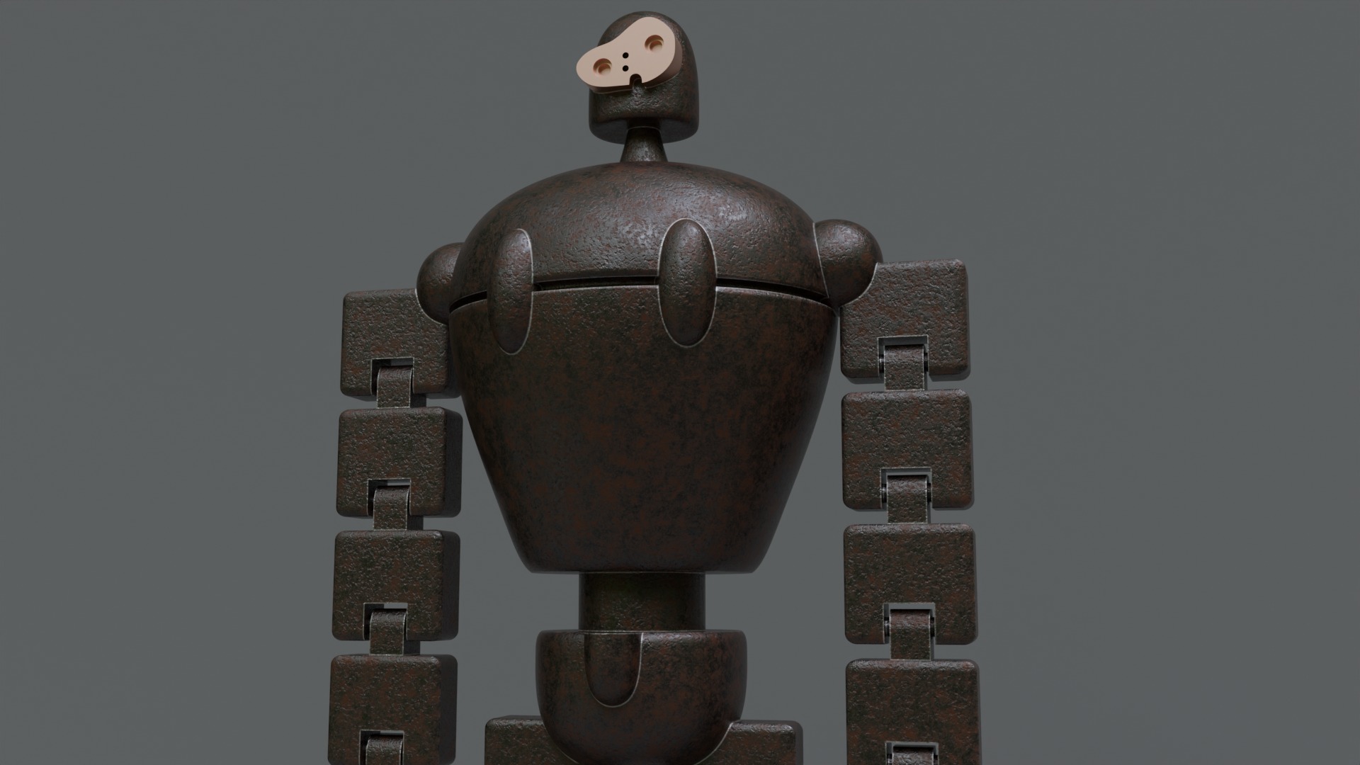 Guardian Flexible Ghibli Castillo en el Cielo  3D print model_1