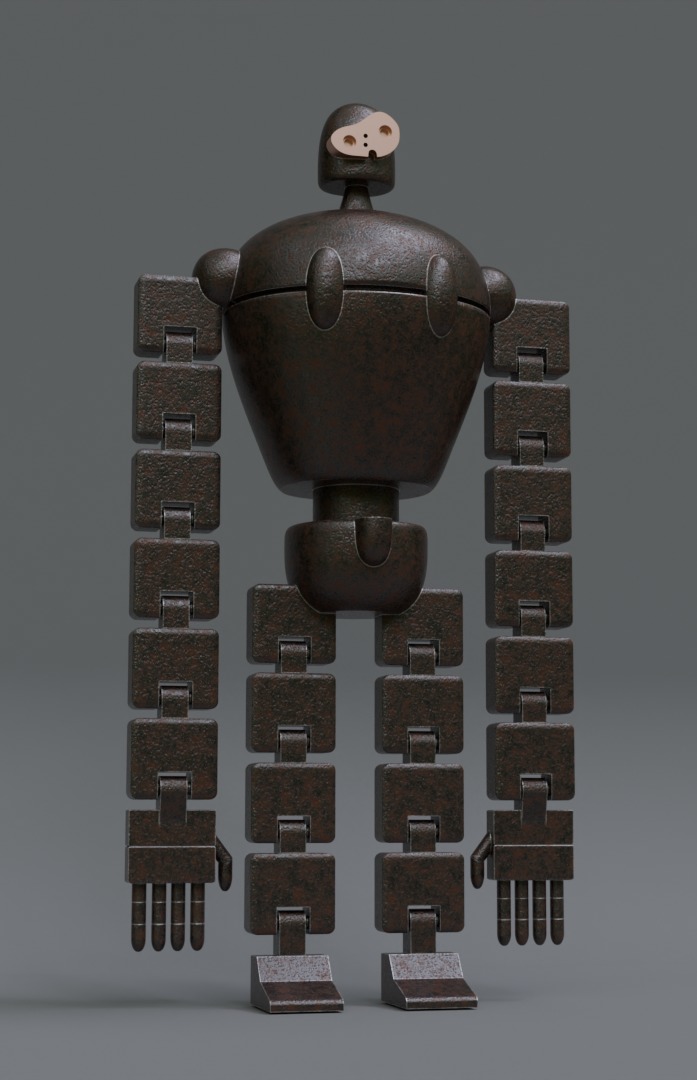 Guardian Flexible Ghibli Castillo en el Cielo  3D print model_2