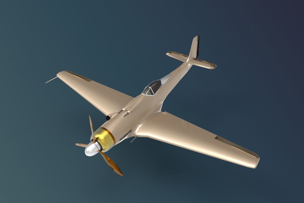 Focke-Wulf Fw 190 3D model_1
