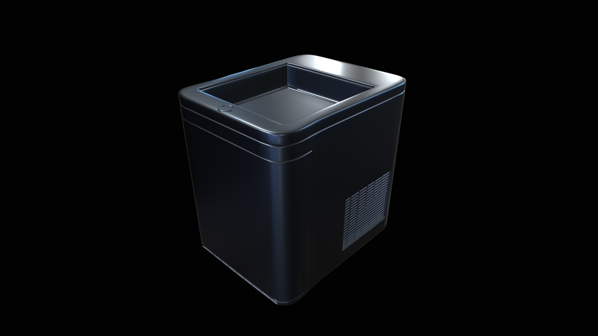 Ice Fridge  Low-poly 3D model_3