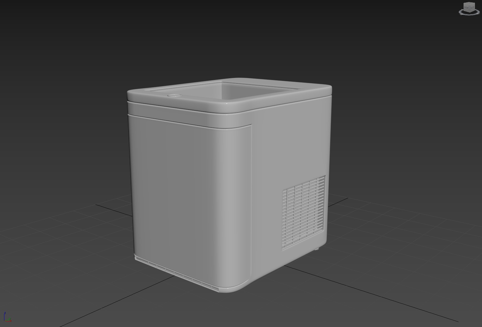 Ice Fridge  Low-poly 3D model_4