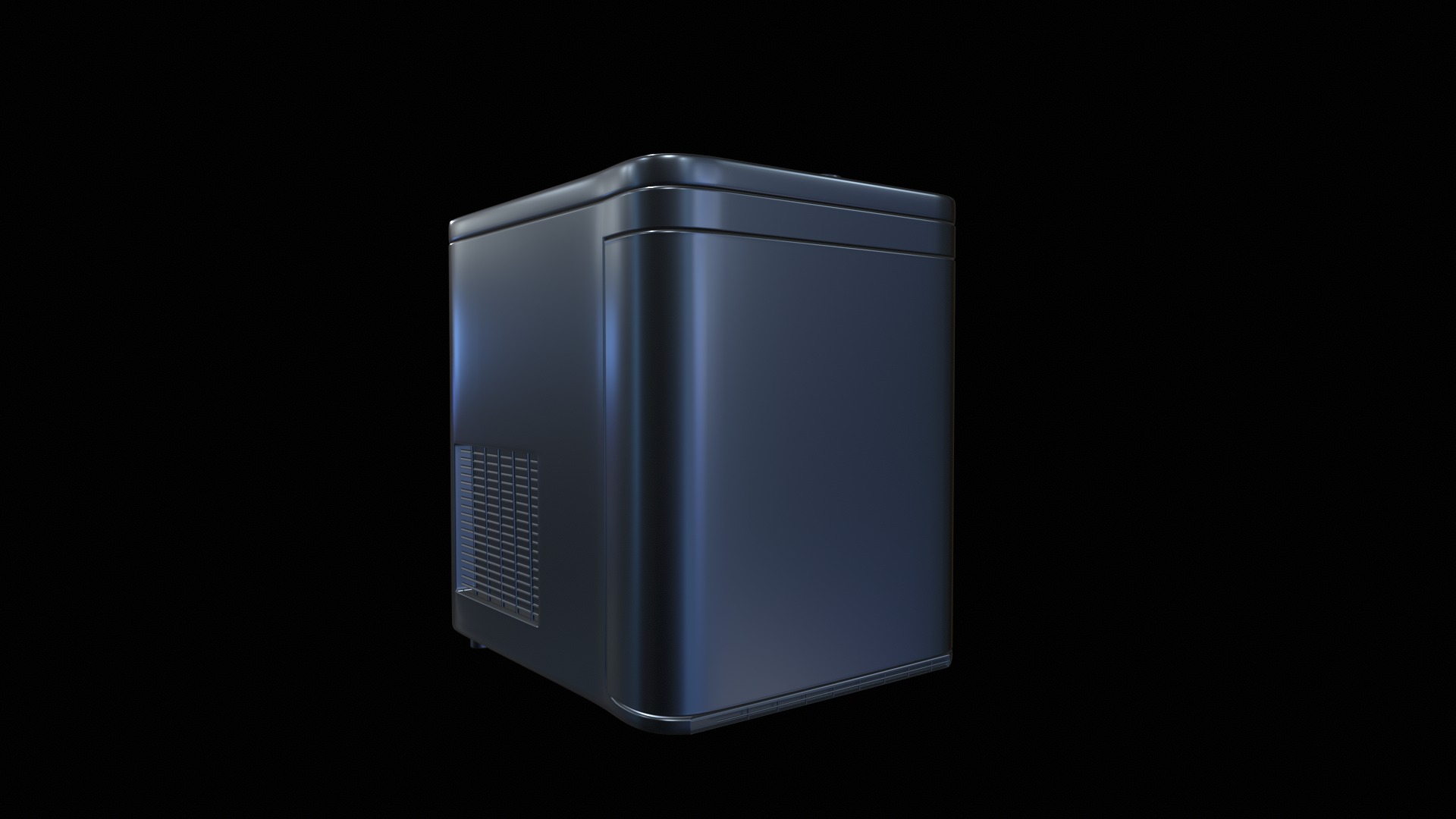 Ice Fridge  Low-poly 3D model_2