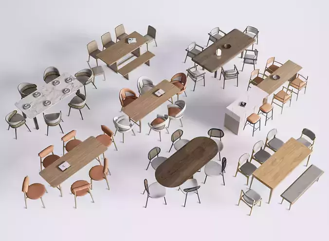 Dining table and chairs 3