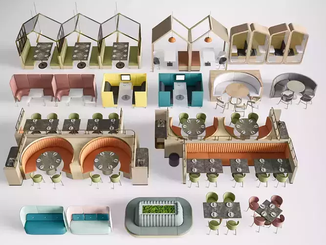 Restaurant seating sofa 7