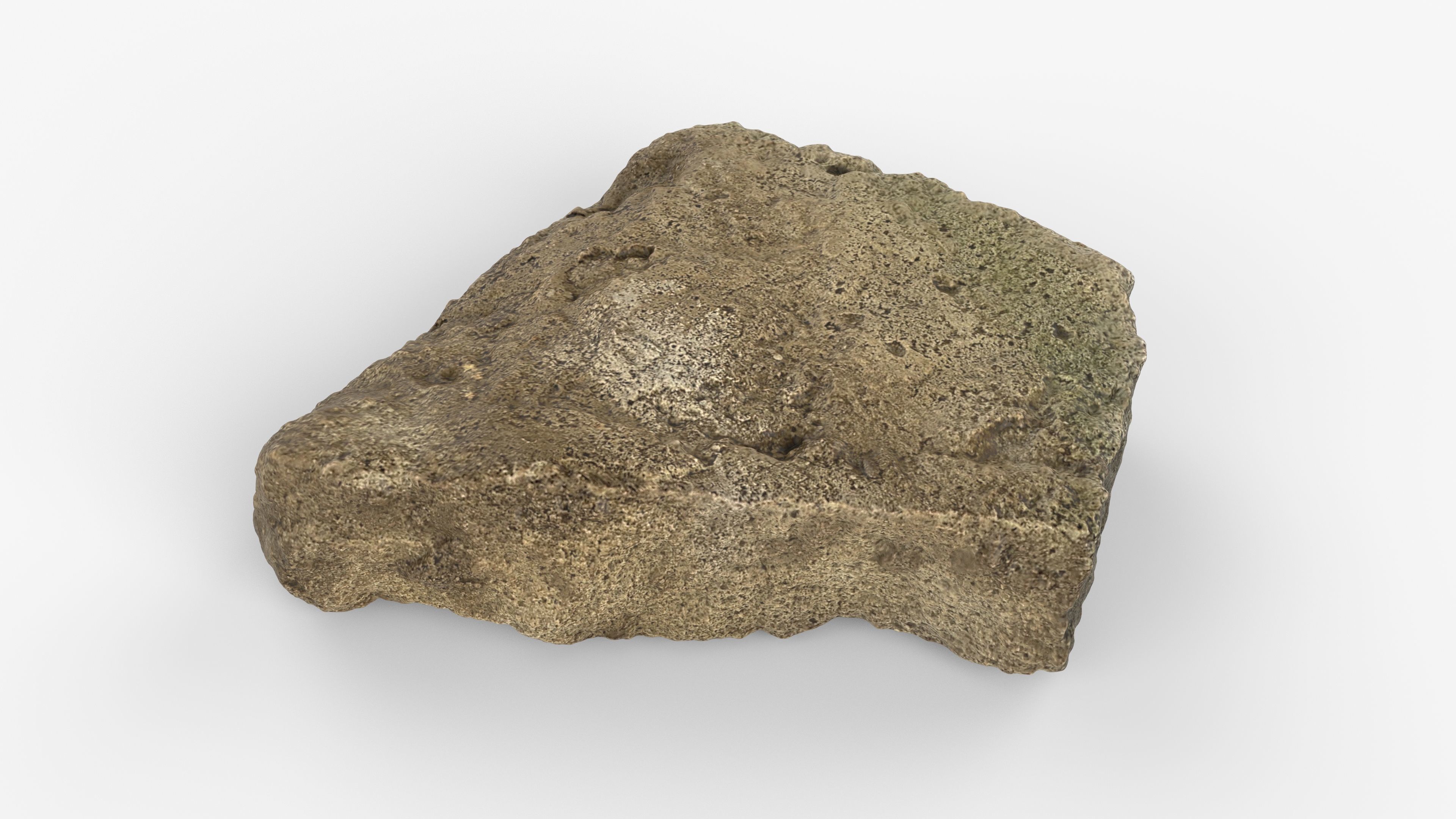 Photorealistic 3D scan of rock stone Low-poly 3D model_5