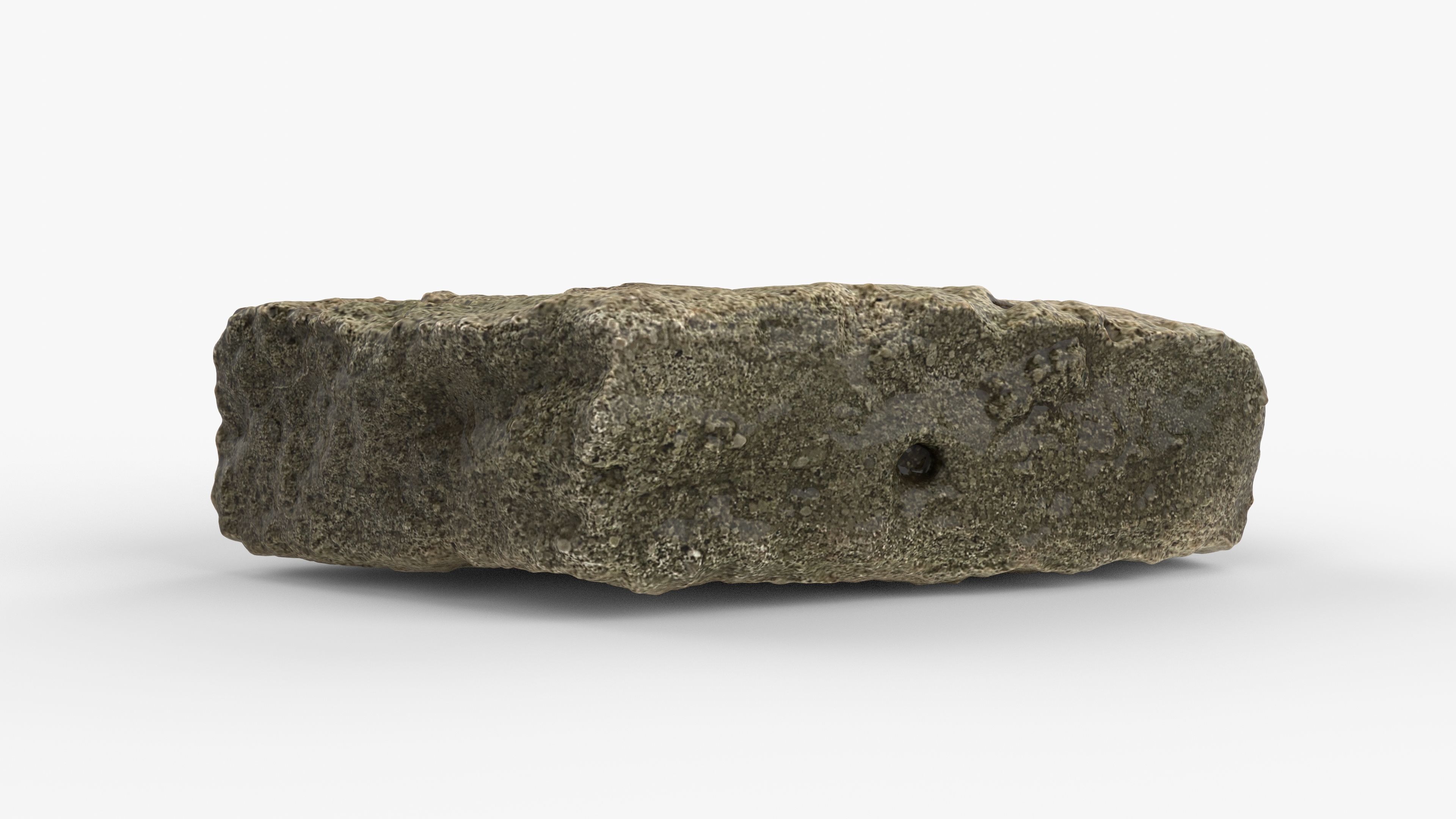 Photorealistic 3D scan of rock stone Low-poly 3D model_4