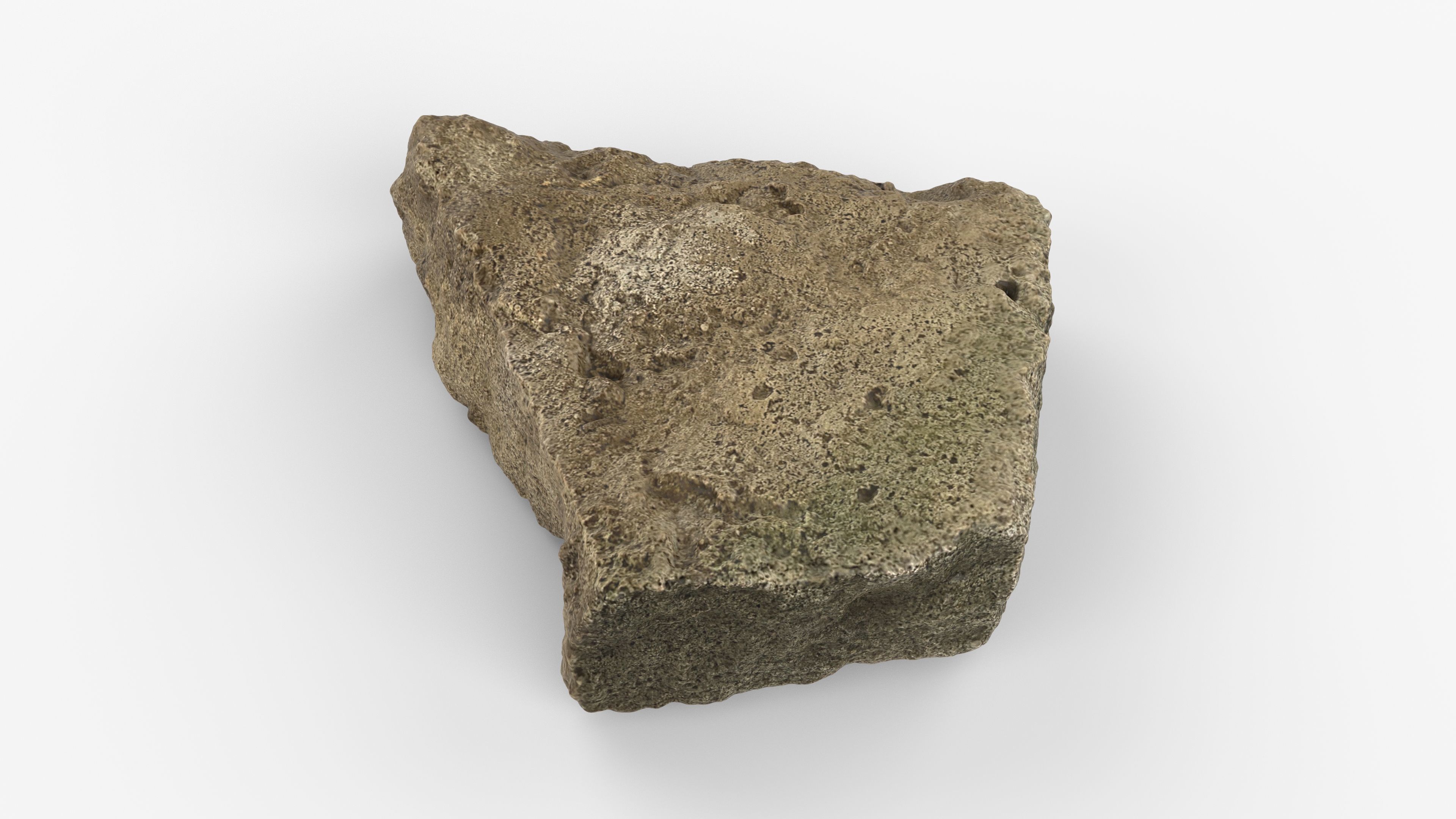 Photorealistic 3D scan of rock stone Low-poly 3D model_7