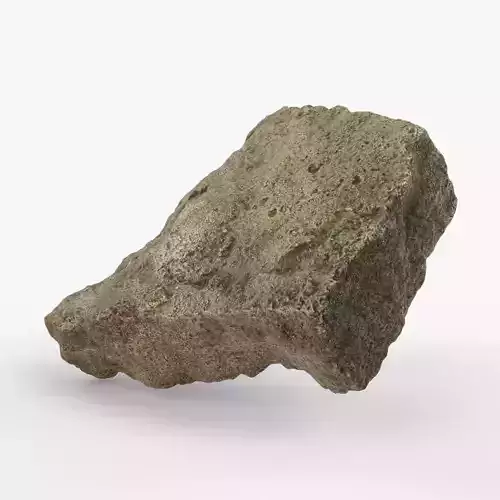 Photorealistic 3D scan of rock stone