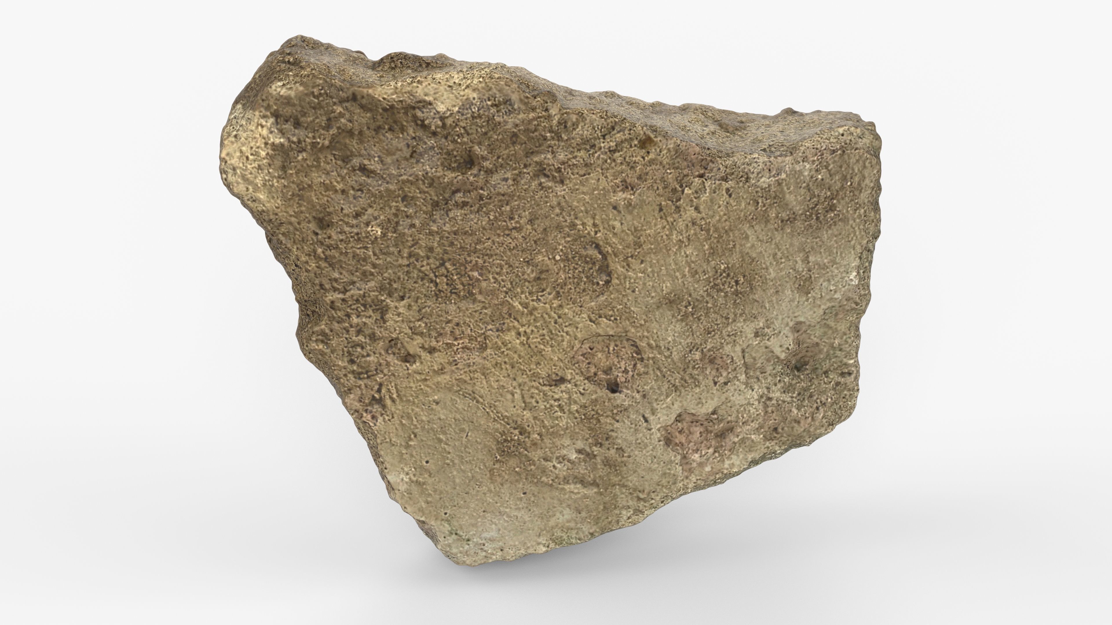 Photorealistic 3D scan of rock stone Low-poly 3D model_8