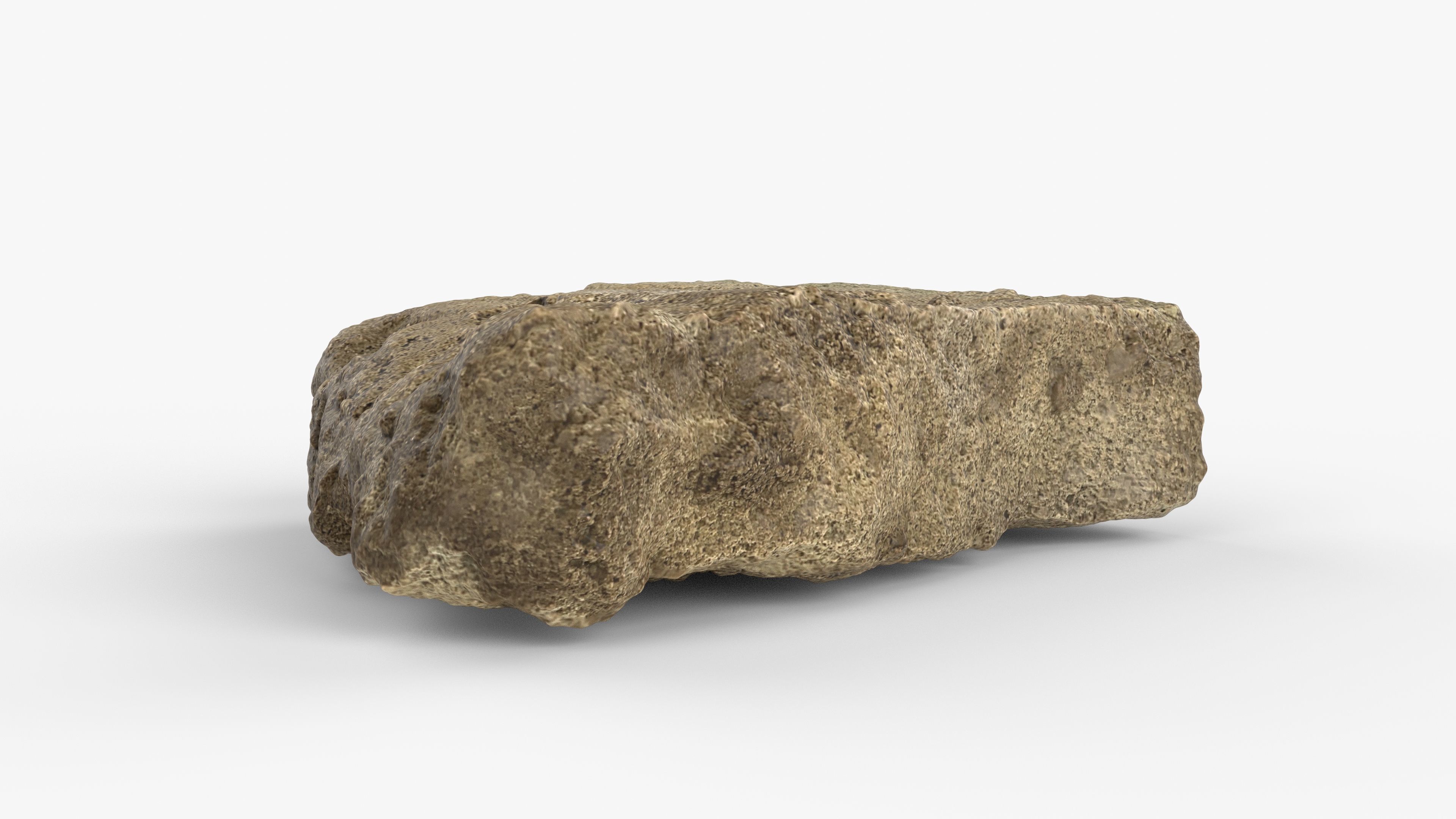 Photorealistic 3D scan of rock stone Low-poly 3D model_12
