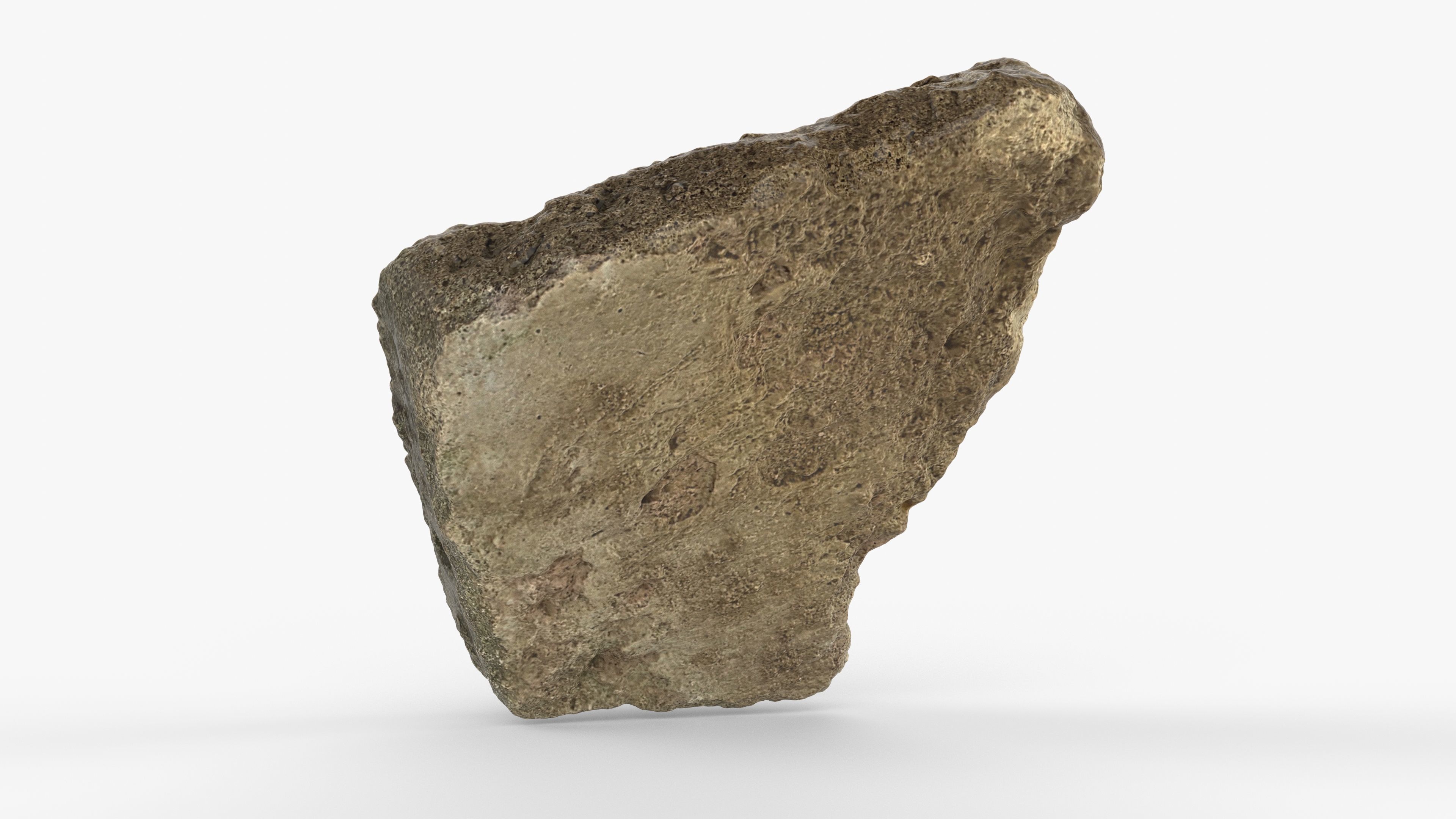 Photorealistic 3D scan of rock stone Low-poly 3D model_6