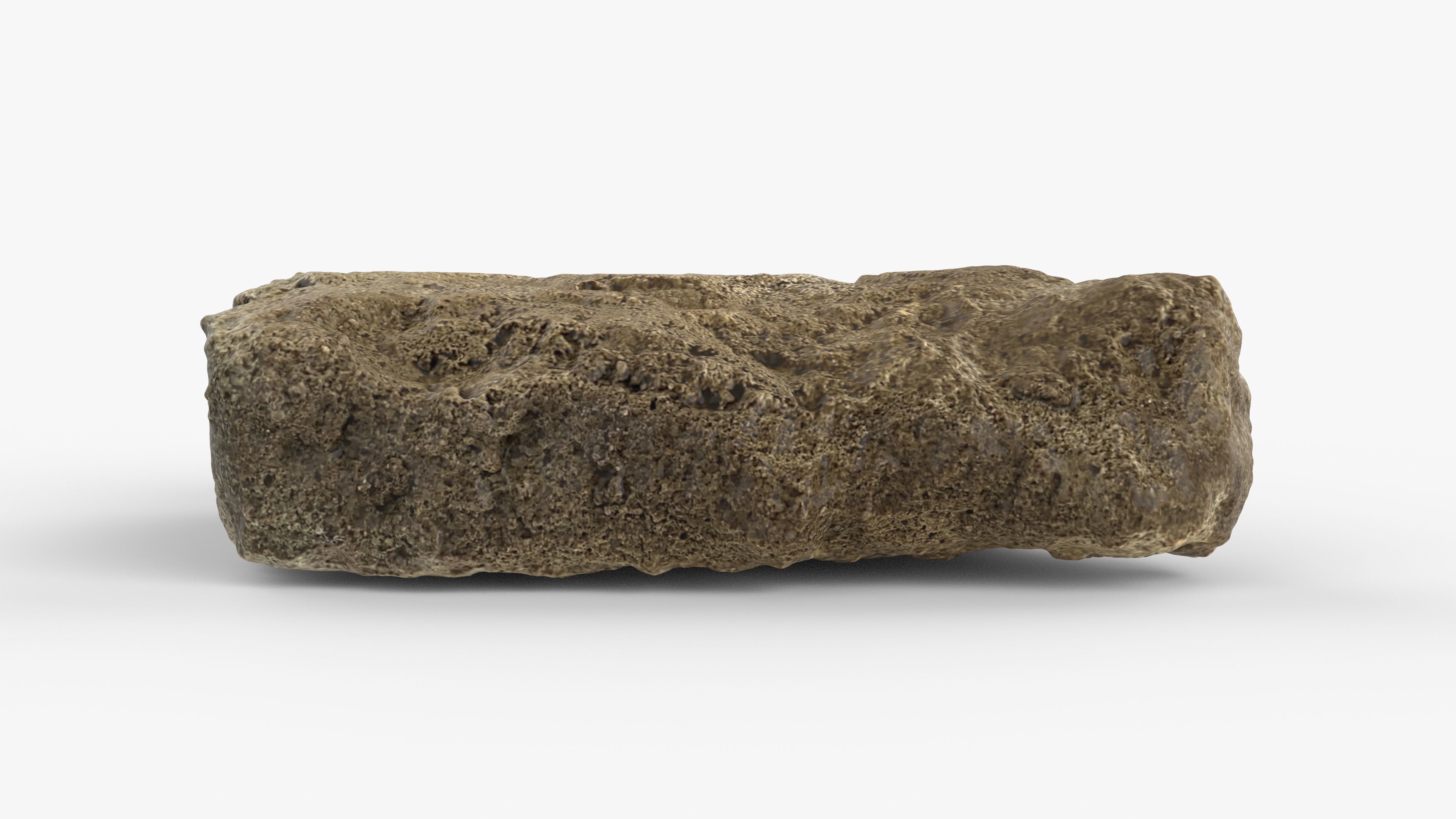Photorealistic 3D scan of rock stone Low-poly 3D model_9