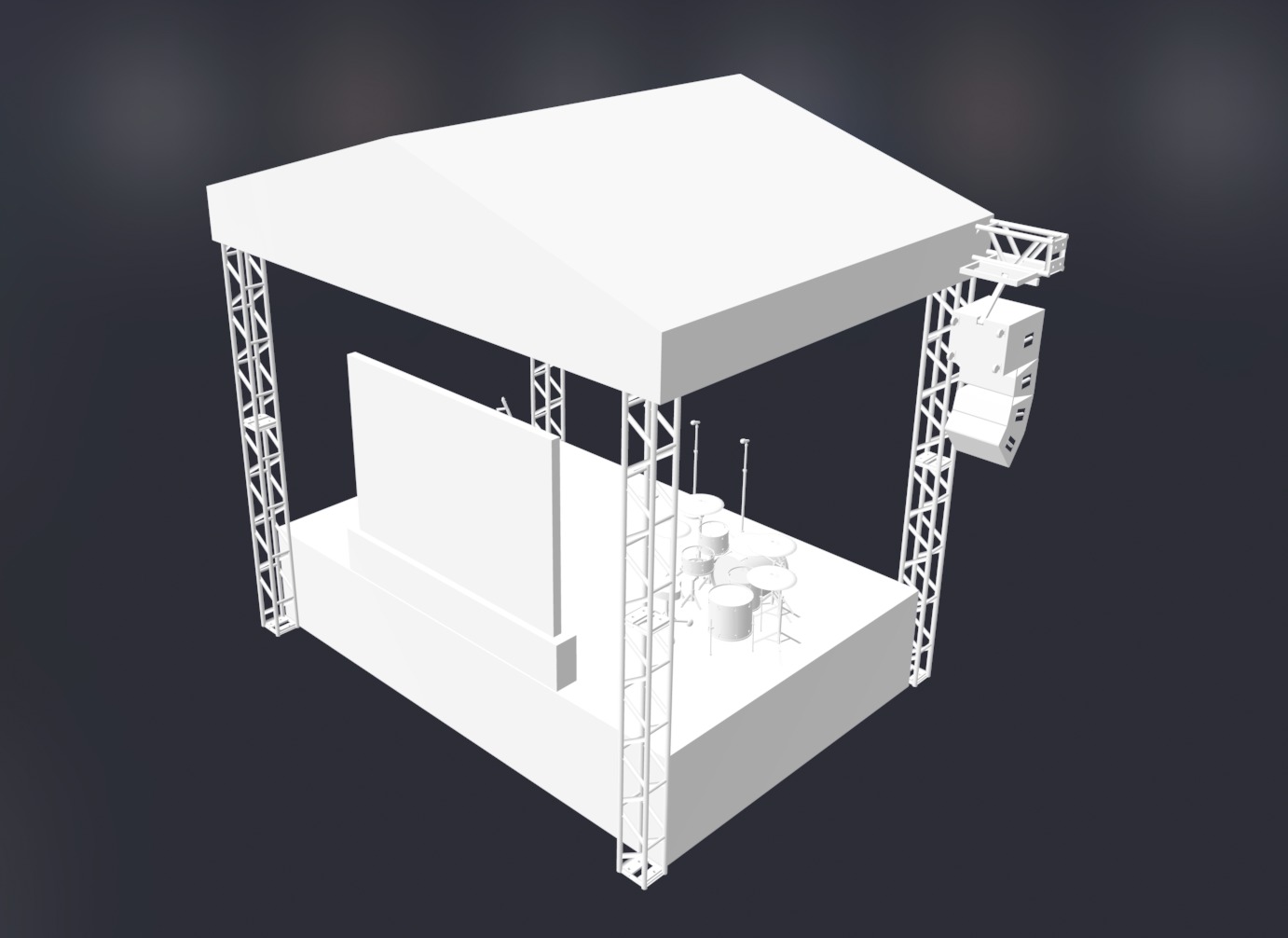 Box truss free 3D model | CGTrader