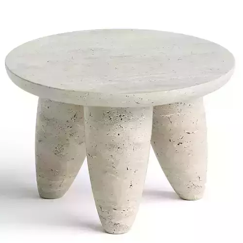 Contemporary Minimal Round Side Table 