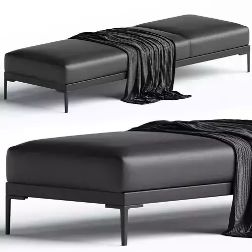 Steeve Three seat bench 3D model