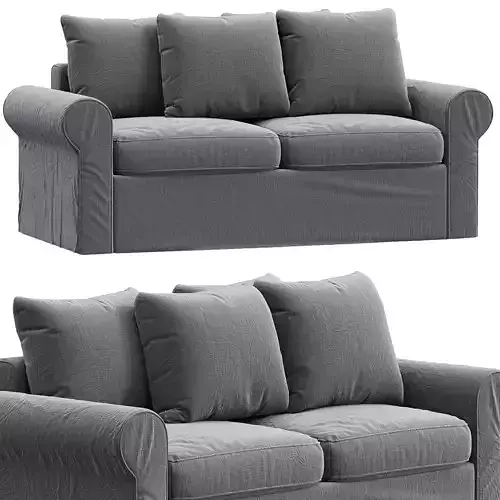 HARLANDA Sleeper sofa Ljungen medium gray IKEA