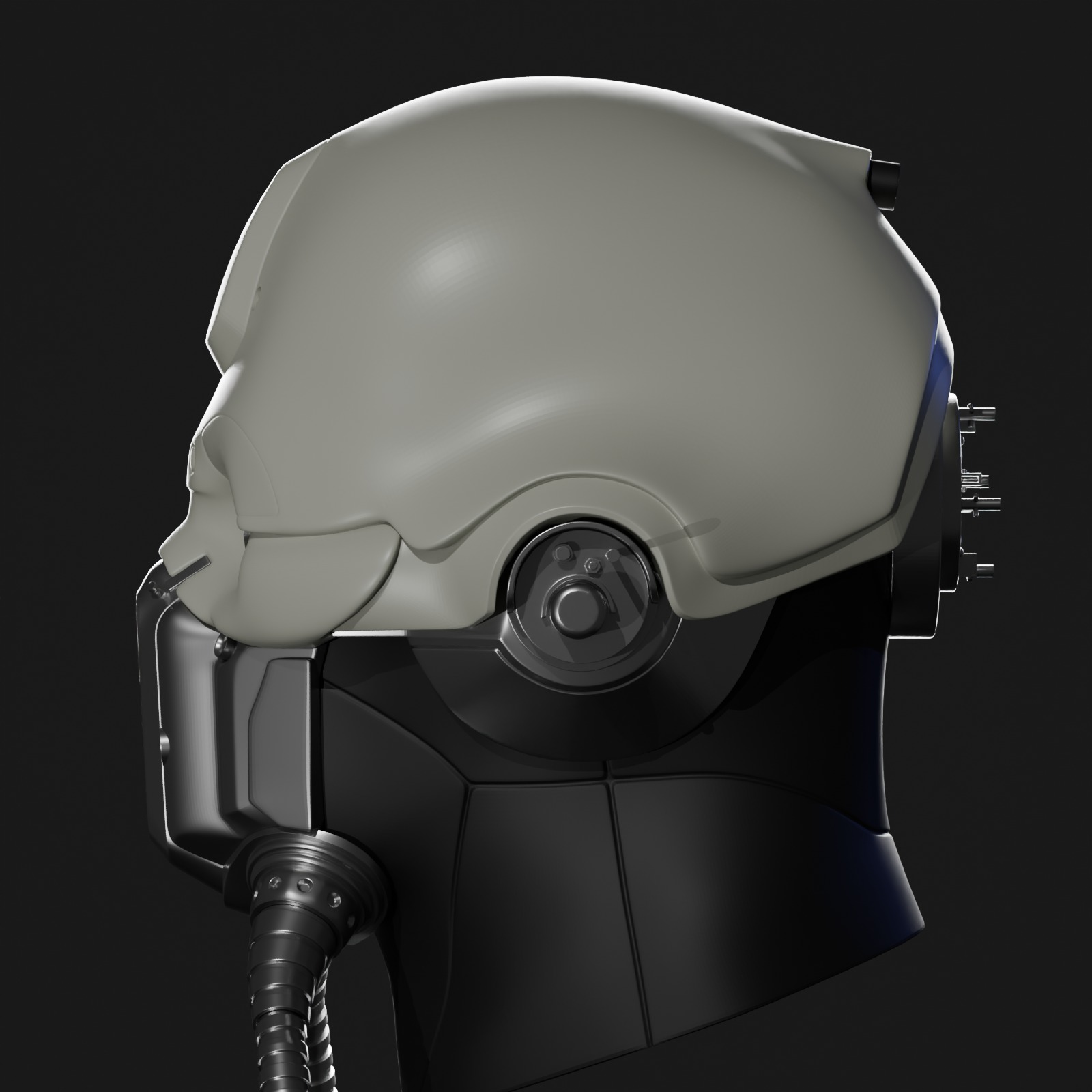 Tognath Helmet Cosplay STL 3d print file 3D print model_1