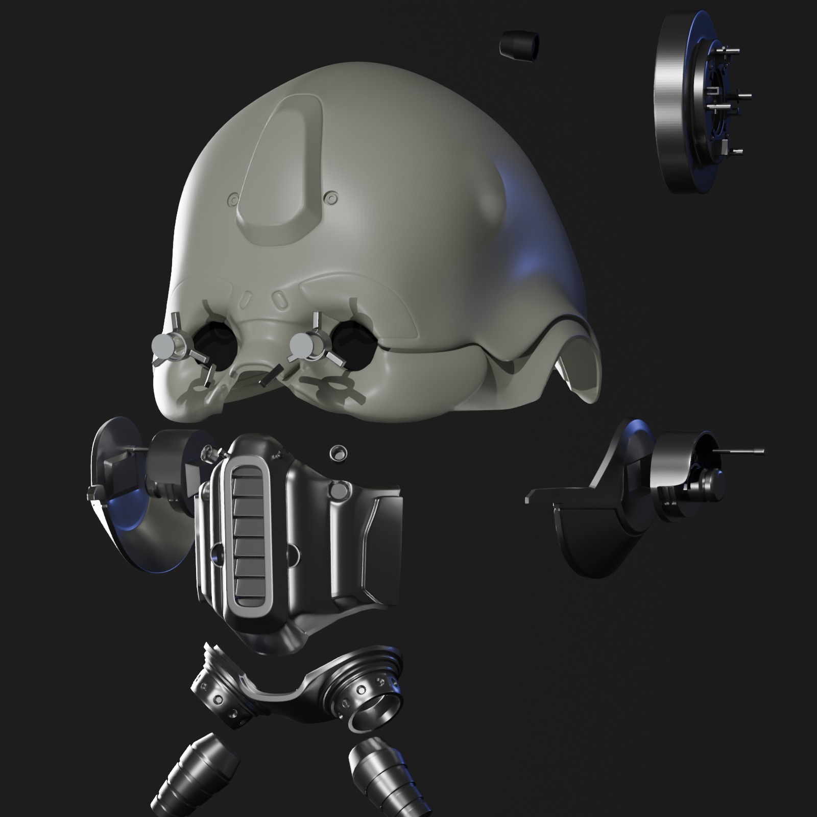 Tognath Helmet Cosplay STL 3d print file 3D print model_2