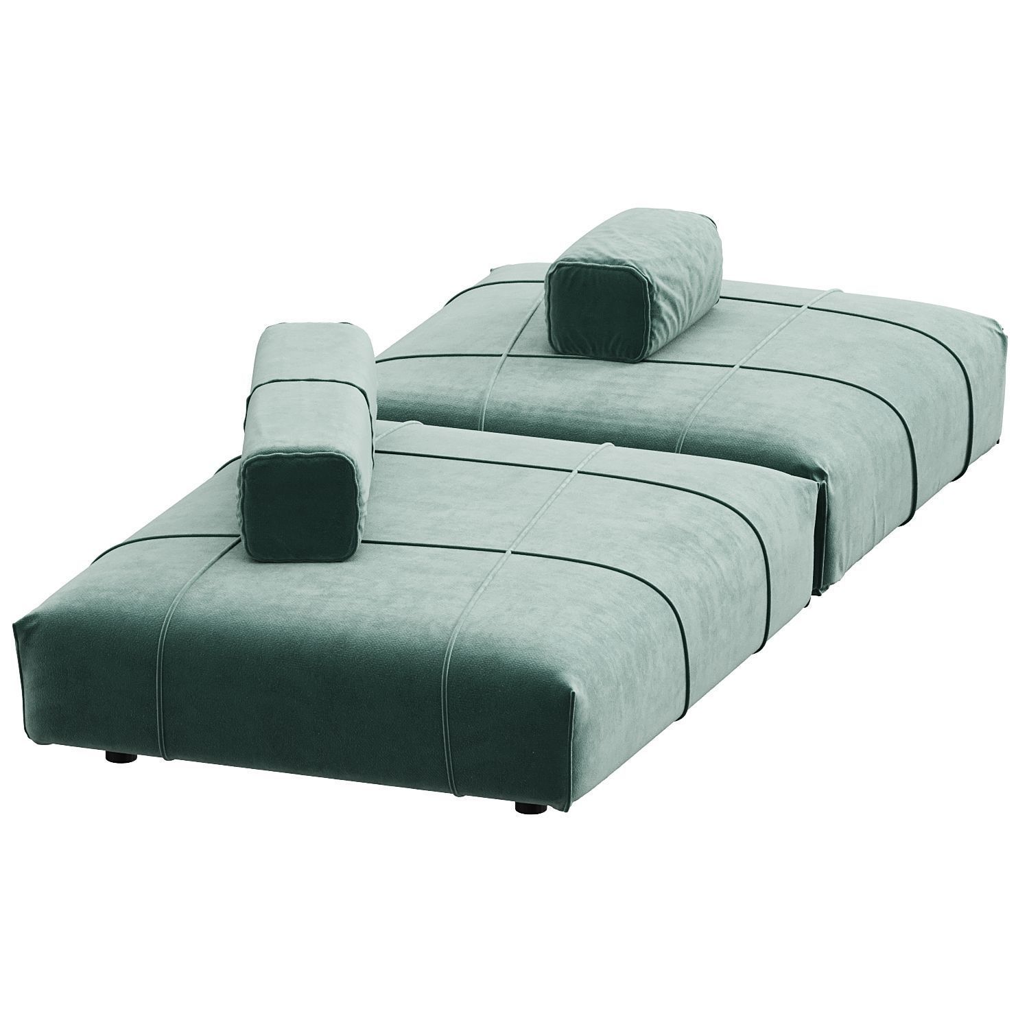 Baxter Panama Bold Sofa N1 Composition 3D model_1