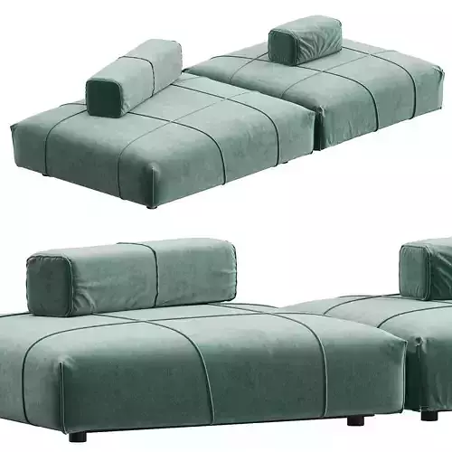 Baxter Panama Bold Sofa N1 Composition