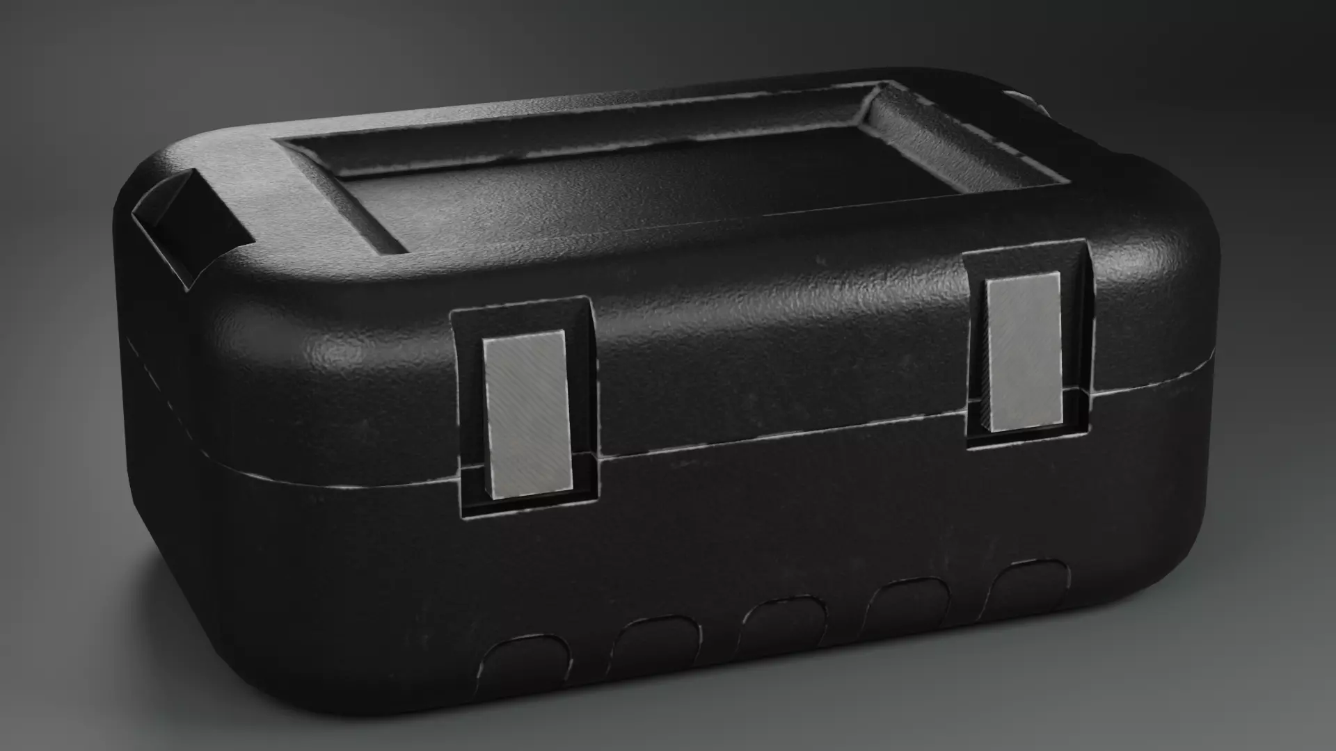 Scifi Box Low-poly 3D model_0