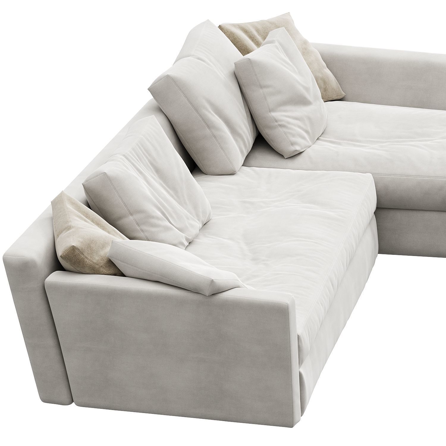 Adagio modular sofa by Flexform N1 3D model_1