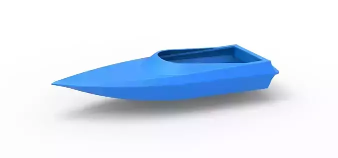 Speed boat hull Version 3 Scale 1 to 25