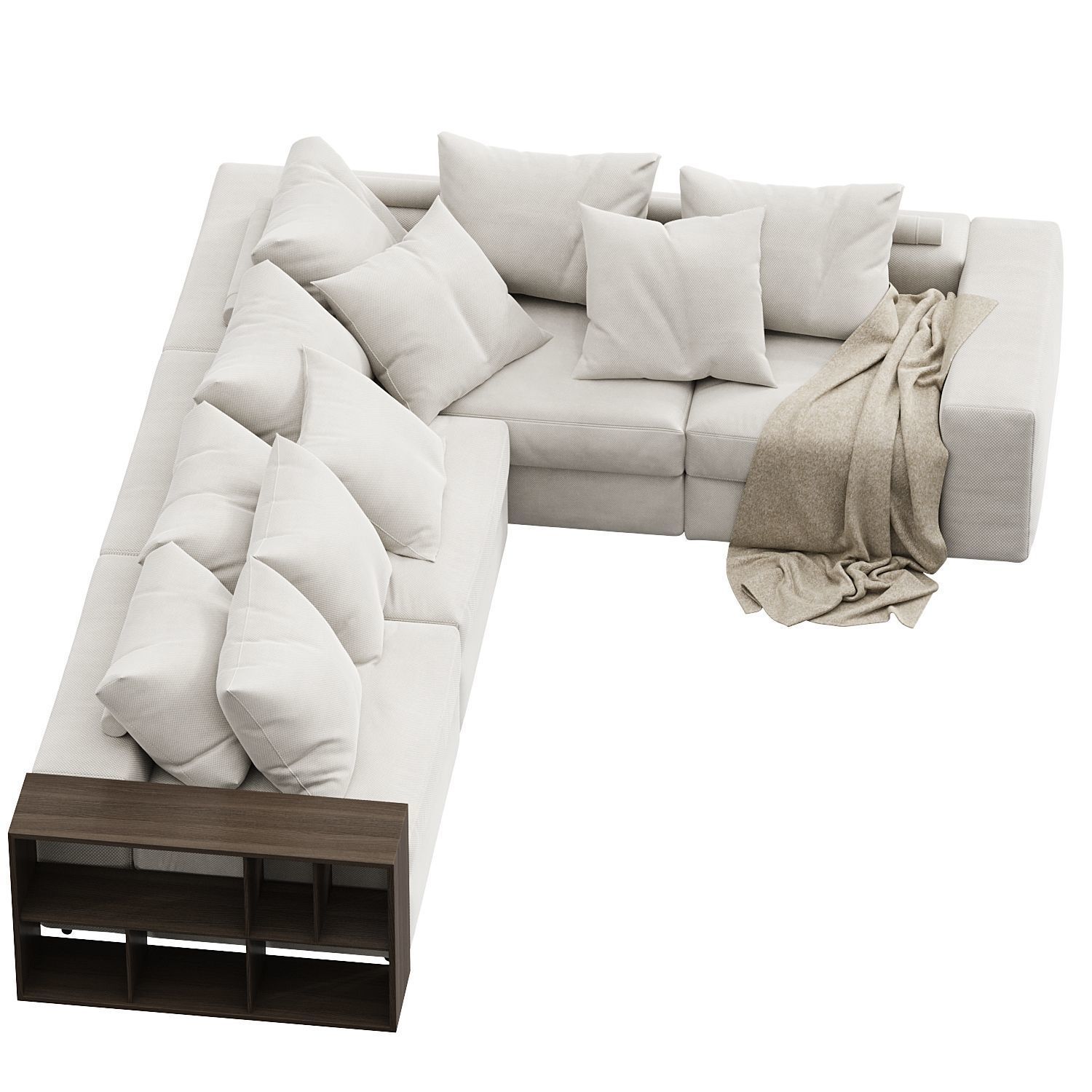 Groundpiece modular sofa by Flexform 11MXB 3D model_2