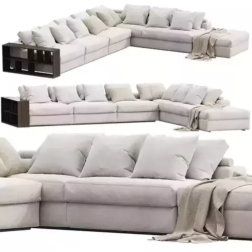 Groundpiece modular sofa by Flexform 11MXB Large
