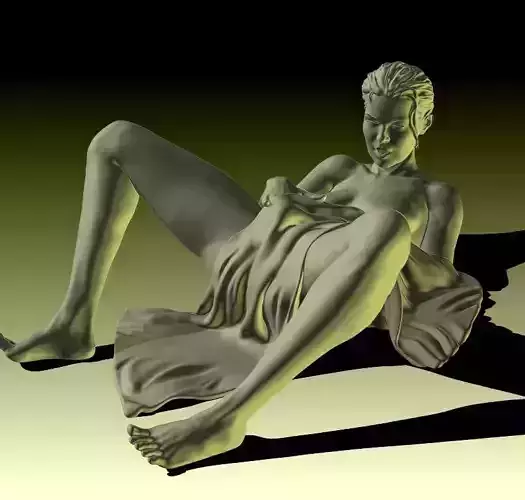 Kamasutra nude female figurine for 3D printing  3D print model