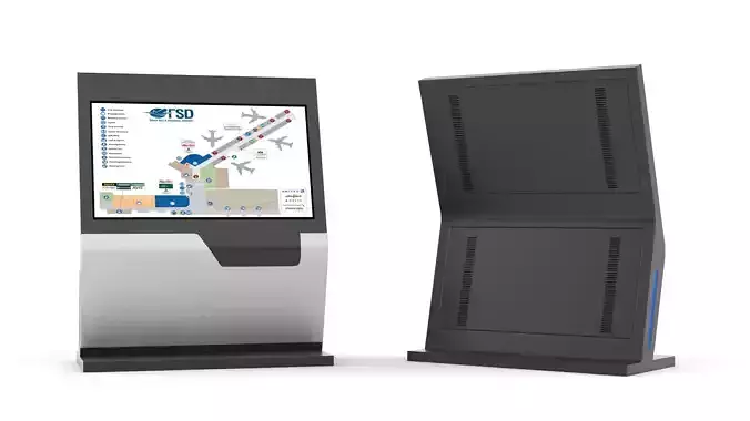 Electronic Kiosk 3D model