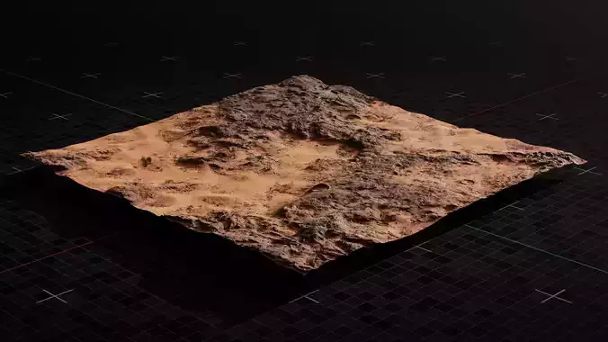 Mars Rocky Terrain 1 3D model