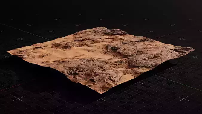 Mars Rocky Terrain 2 3D model