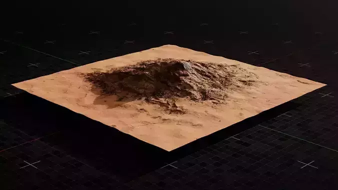 Mars Hill Terrain 3 3D model