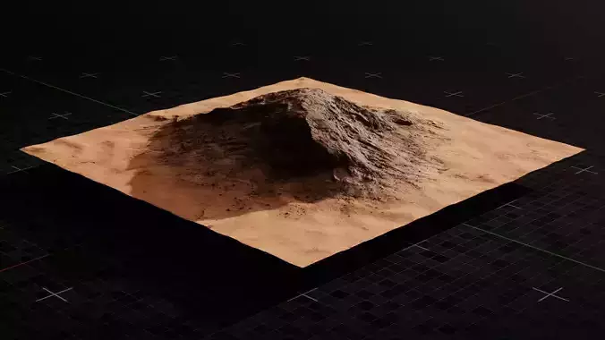 Mars Hill Terrain 6 3D model