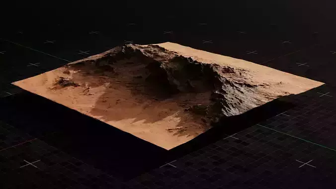 Mars Mountain Terrain 7 3D model