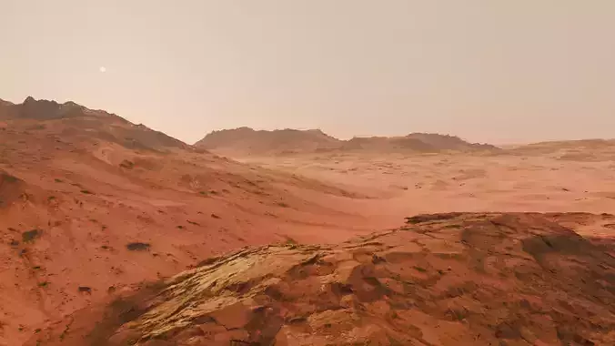 Mars Terrain Asset Pack 3D Model Collection